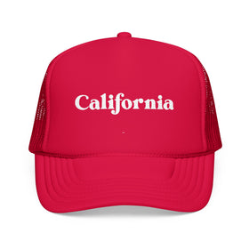 Buy red California Trucker Hat - Foam California Cap
