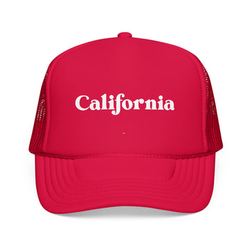 Buy red California Trucker Hat - Foam California Cap