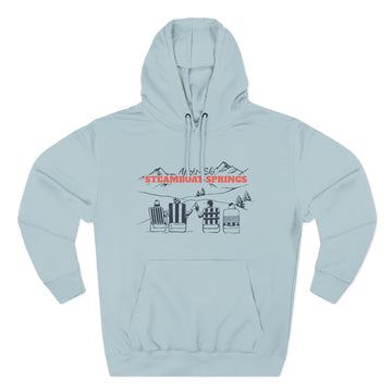 Buy blue-mist Premium Steamboat Springs, Colorado Après-ski Hoodie - Unisex Sweatshirt