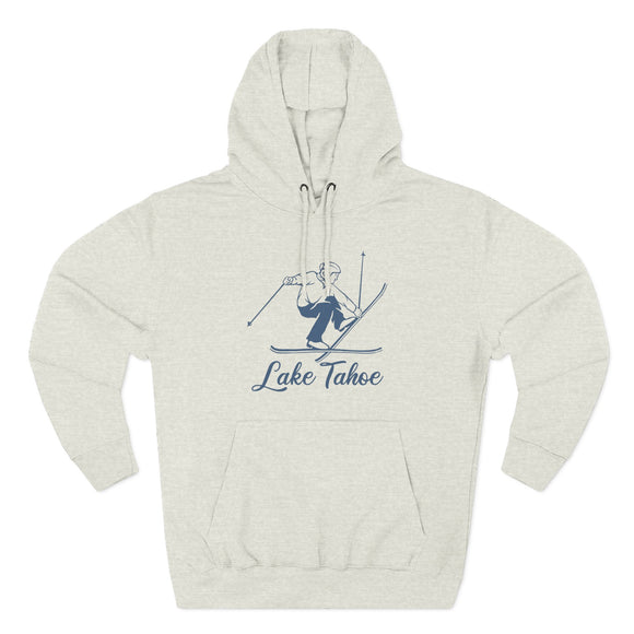 Premium Lake Tahoe, California Vintage Snow Ski Hoodie
