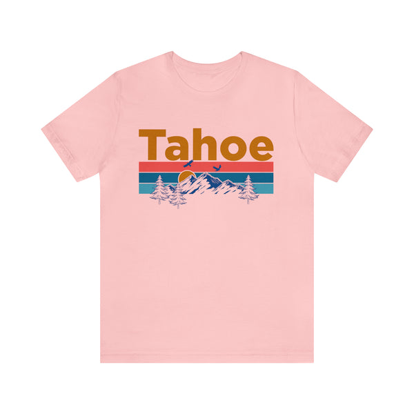 Tahoe, California Shirt - Mountain Sunset Unisex Tahoe T-Shirt