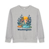 Washington Toddler Sweatshirt - Washington Toddler Crewneck Sweatshirt