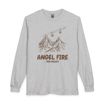 Angel Fire, New Mexico Long Sleeve T-Shirt - Ski Mountain Gondola - 0