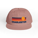 Charleston, South Carolina retro sunset Surf Cap | vintage striped sun state hat-7