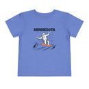 Minnesota Yeti Snowboard Toddler Tee-5
