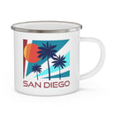 San Diego, California Camp Mug - Retro Enamel Campfire San Diego Mug-3