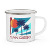 San Diego, California Camp Mug - Retro Enamel Campfire San Diego Mug