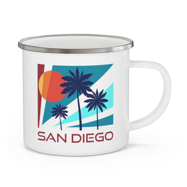 San Diego, California Camp Mug - Retro Enamel Campfire San Diego Mug