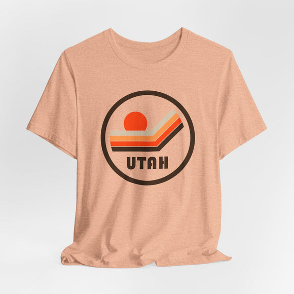 Utah T-Shirt - Sunset Mountain Graphic Tee
