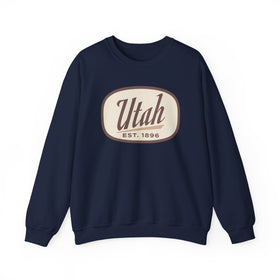 Utah Sweatshirt - Unisex Retro Utah Crewneck Sweatshirt