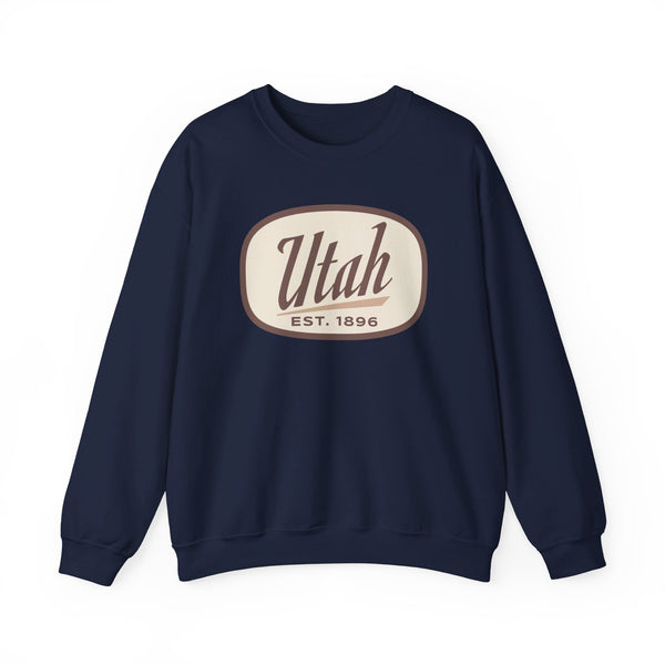 Utah Sweatshirt - Unisex Retro Utah Crewneck Sweatshirt