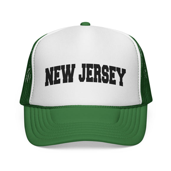 New Jersey Retro Collegiate Style Trucker Hat