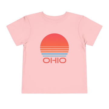 Buy pink Ohio Toddler T-Shirt - Retro 80s Unisex Toddler Ohio Shirt