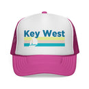 Key West, Florida Retro Sailboat Trucker Hat-3