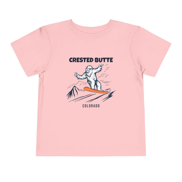 Crested Butte, Colorado Yeti Snowboard Toddler Tee