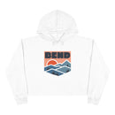Women's Bend, Oregon Crop Hoodie - Premium Mountain Crop Sweatshirt-1