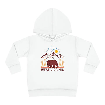 Buy white West Virginia Toddler Hoodie - Unisex West Virginia Toddler Sweatshirt