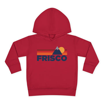 Buy vintage-red Frisco, Colorado Toddler Hoodie - Unisex Mountain Frisco Pullover Sweatshirt, Kids Hooded Jumper, Colorado Souvenir