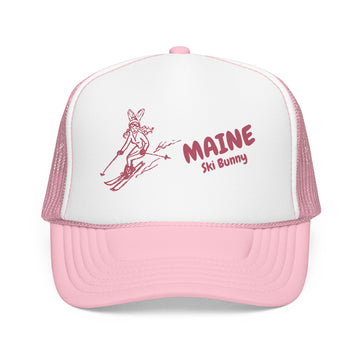 Buy light-pink-white Maine Ski Bunny Foam Trucker Hat