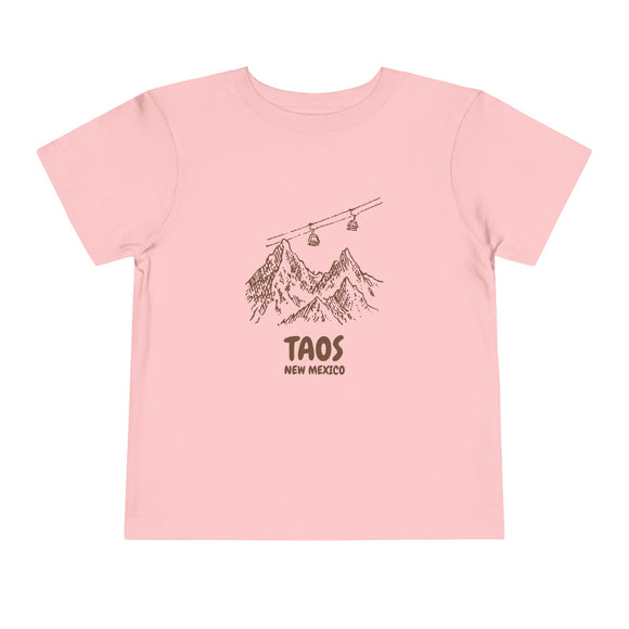 Taos, New Mexico Toddler T-Shirt — Vintage Gondola Ski Mountain Tee