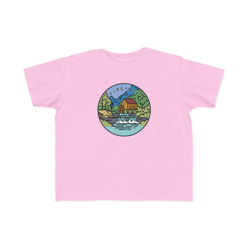 Buy pink Virginia Toddler T-Shirt - Unisex Toddler Virginia Shirt