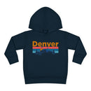 Denver Toddler Hoodie - Retro Mountain Sun Unisex Denver Toddler Sweatshirt-4