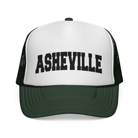 Buy dark-green Asheville, North Carolina Collegiate Style Trucker Hat