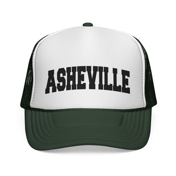 Buy dark-green Asheville, North Carolina Collegiate Style Trucker Hat
