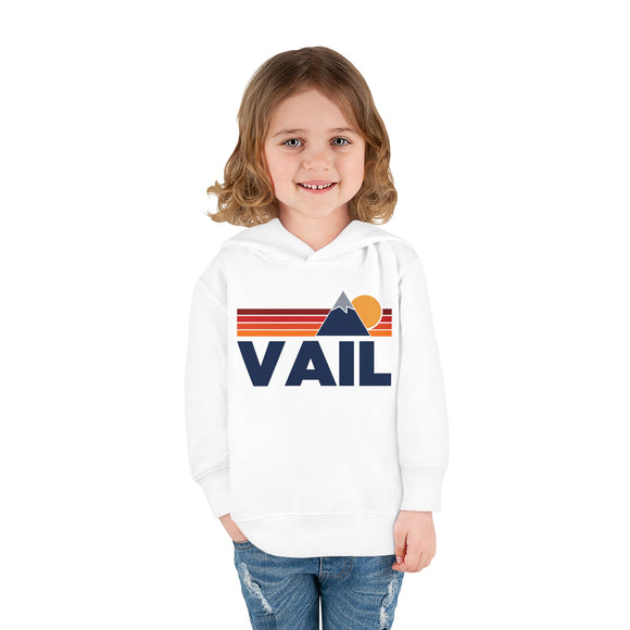 Vail, Colorado Toddler Hoodie - Unisex Mountain Vail Pullover Sweatshirt, Kids Hooded Jumper, Colorado Souvenir
