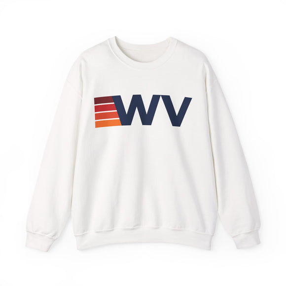 West Virginia Retro Sweatshirt | Retro Stripes West Virginia