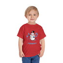 Vermont Toddler Skiing Snowman Graphic Tee - Kids Vermont Shirt-19