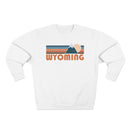Premium Wyoming Retro Mountain Graphic Sweatshirt-3