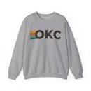 Oklahoma City, Oklahoma OKC Retro Stripe Sweatshirt-3