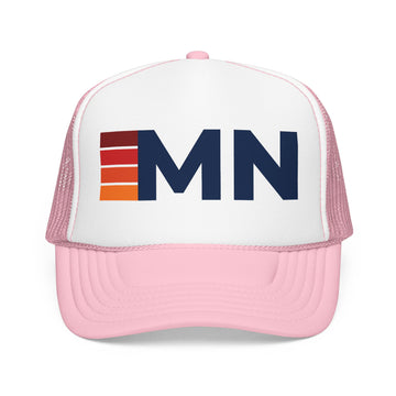 Buy light-pink-white Minnesota Trucker Hat - MN retro cap