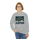 Aspen, Colorado Youth Sweatshirt - Unisex Kid's Aspen Crewneck Sweatshirt-7