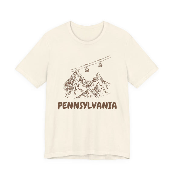 Pennsylvania Mountain T-Shirt — Vintage Gondola Ski Mountain Tee