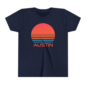 Austin, Texas Youth Shirt - Retro 80s Austin Kid's T-Shirt