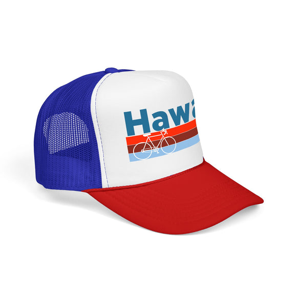 Hawaii Trucker Hat - Foam Hawaii Bike Cap