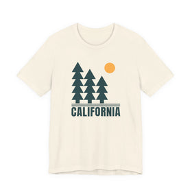 California Retro Trees T Shirt | Vintage Forest Graphic Tee