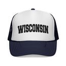 Wisconsin Retro Collegiate Style Trucker Hat-6