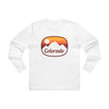 Colorado Mens Base Long-sleeve Tee - Retro Ombre Heavy Weight Long Sleeve T-shirt