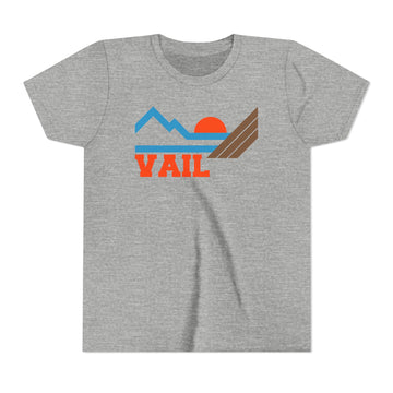 Buy athletic-heather Vail, Colorado Youth Graphic Tee - Kids Vail T Shirt