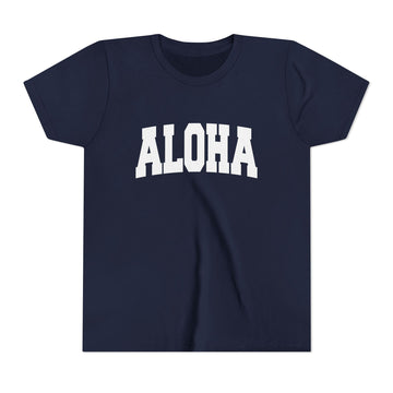 Buy navy Aloha Youth Graphic Tee - Kids T Shirt