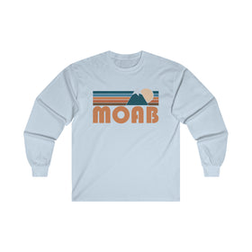 Moab, Utah Long Sleeve Shirt - Retro Unisex Moab Long Sleeve Tee