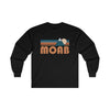 Moab, Utah Long Sleeve Shirt - Retro Unisex Moab Long Sleeve Tee