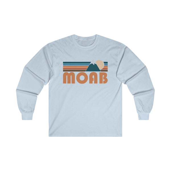 Moab, Utah Long Sleeve Shirt - Retro Unisex Moab Long Sleeve Tee