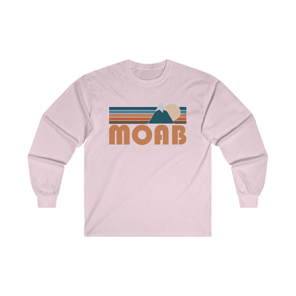 Moab, Utah Long Sleeve Shirt - Retro Unisex Moab Long Sleeve Tee
