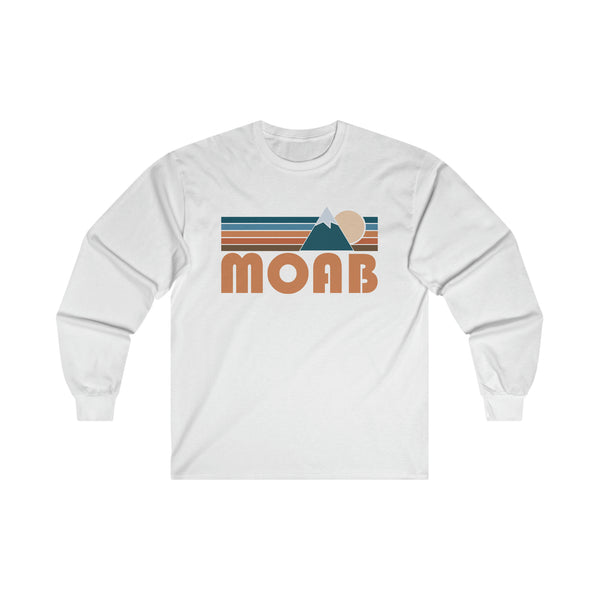 Moab, Utah Long Sleeve Shirt - Retro Unisex Moab Long Sleeve Tee