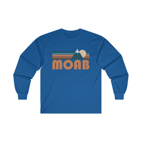 Moab, Utah Long Sleeve Shirt - Retro Unisex Moab Long Sleeve Tee