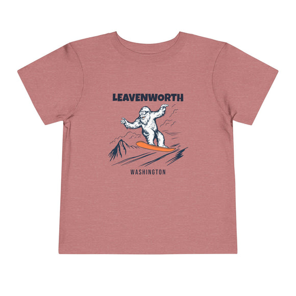 Leavenworth, Washington Yeti Snowboard Toddler Tee